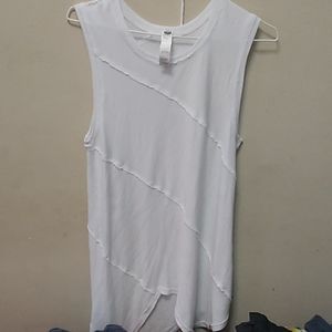 Vimmia long layer white tank